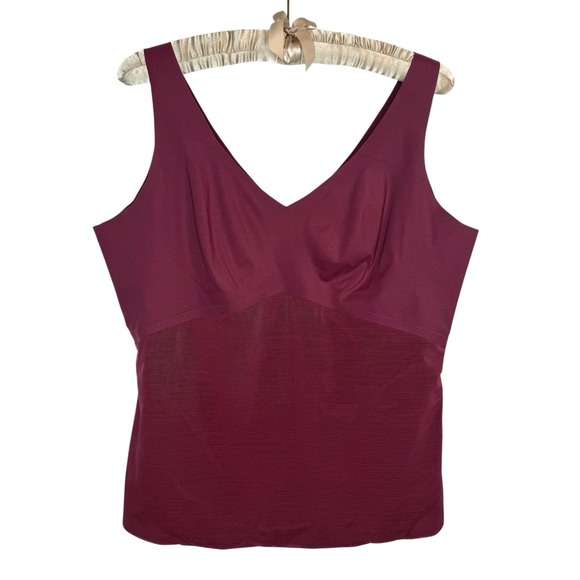 New‎ HoneyLove 3X LiftWear Tank Top Shapewear Stretch V-Neck Fig Unpadded